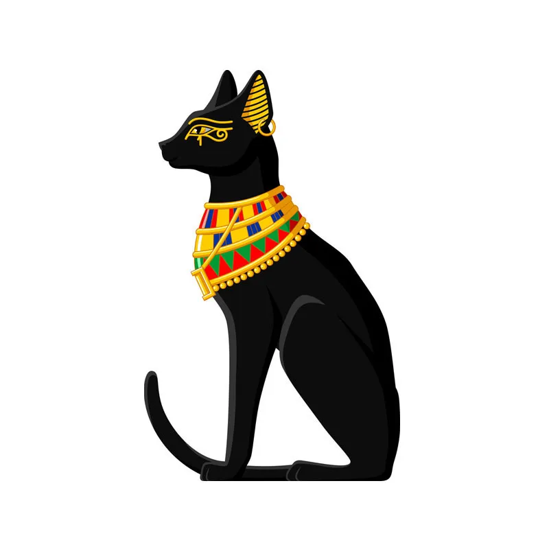 

Personality Cartoon Decal Egyptian Cat Car Sticker Motorcycle Accessories Vinyl Decals Waterproof PVC 14.8cm X 9.3cm