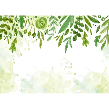 

Spring Green Leaves Photography Background Party Backdrop Decor Photocall Backdrop Photo Studio