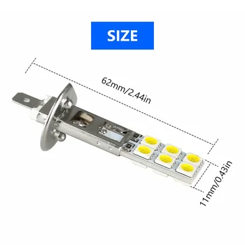 

Accessories Fog Driving Light Lamp Parts Universal 4x LED Headlight Bulbs