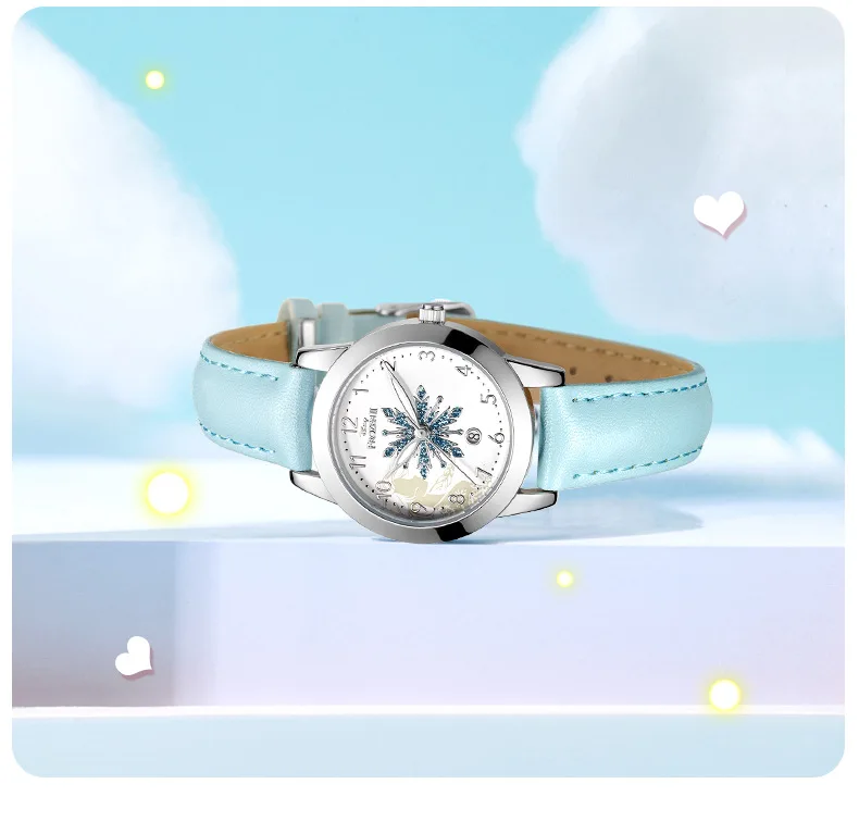 desenhos animados girs quartzo bling neve dial