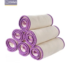 Elinfant – couche culotte colorée en chanvre, 3 couches, 35x13.5cm, pour bébé, réutilisable, très doux, 10 pièces 