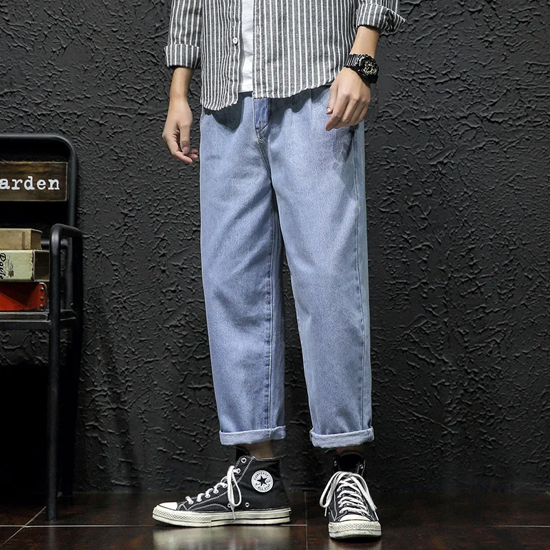 

2020 Spring New Style Japanese-style Black Wall Large Size Labeling Jeans M-5x Gk20094-p55