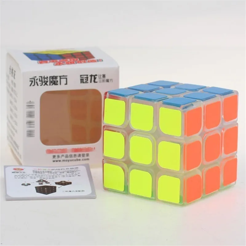 GUANLONG 3x3x3 куб 3 шага прозрачный магический куб оксифилла с Huayizhi интерес Развивающие игрушки для детей игры