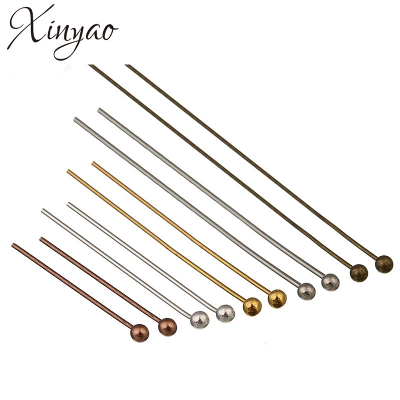XINYAO 100/pcs Head Pins Eye Pin Jewelry Findings Necklace Charm