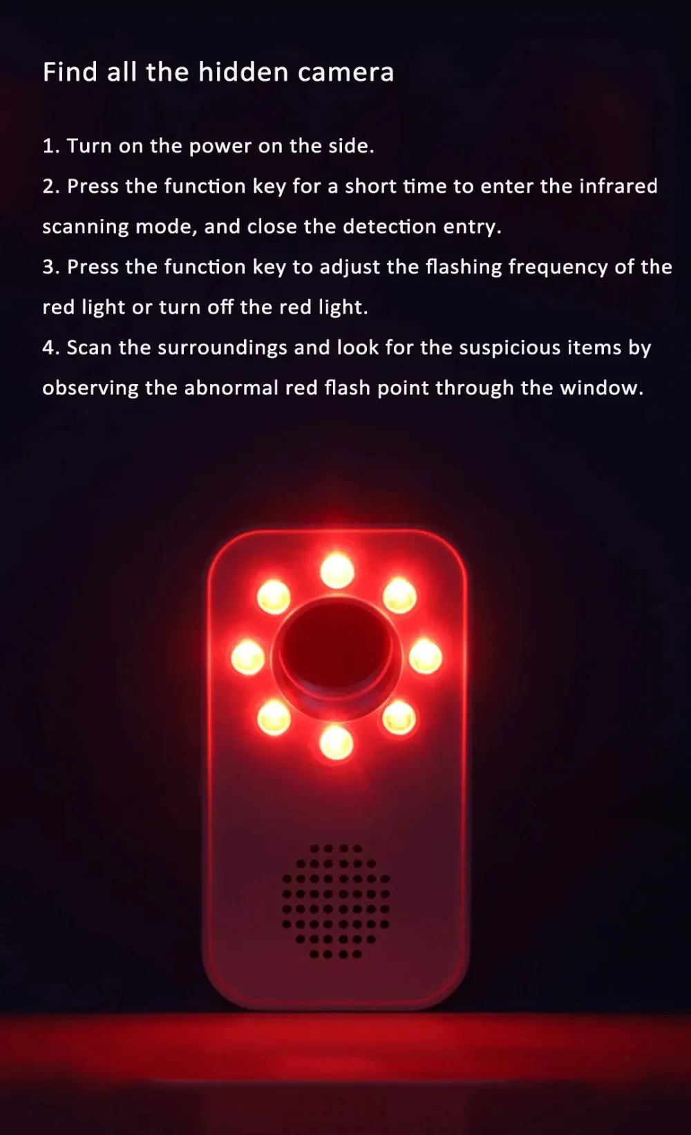 Youpin Smoovie Infrared Detector USB Charging Camera Detector Pinhole Camera Scanner w 3D Built-in Sensor Chip Smooth Lines (3)