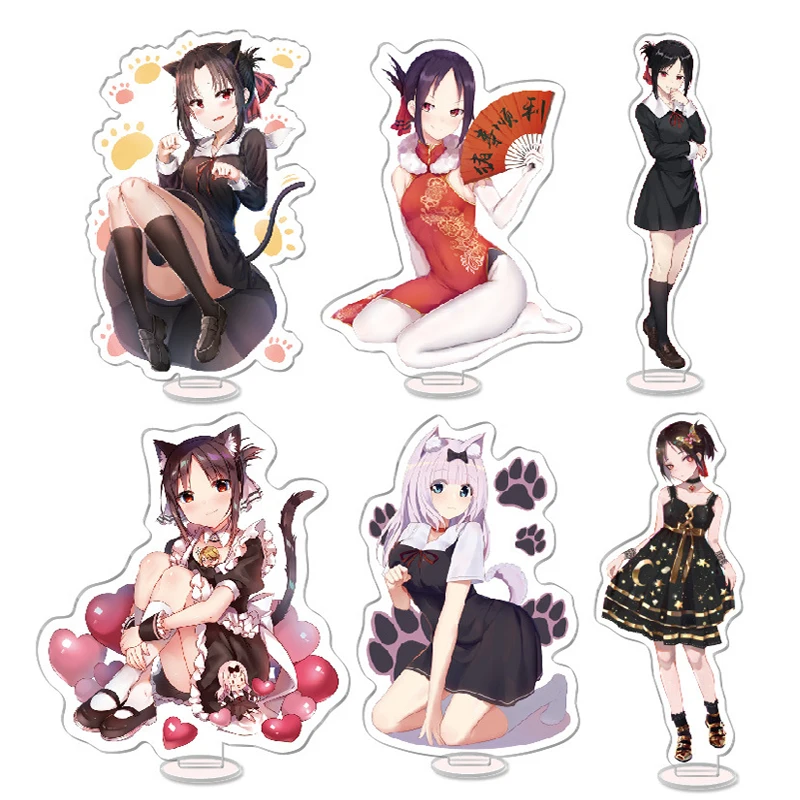 Kawaii Kaguya-sama: Love Is War стенд модель брелок Fujiwara Chika Shinomiya Kaguya стоячий знак акриловый |