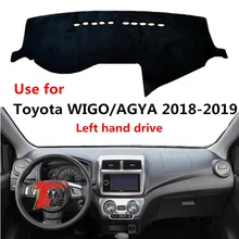 Taijs левый руль автомобиля приборной панели Крышка для Toyota Wigo/Agya- защитный лавсан Авто приборной панели коврик для Wigo Agya
