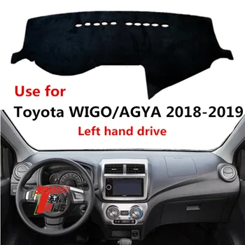 

Taijs left hand drive car dashboard cover for Toyota Wigo/Agya 2018-2019 protective dacron auto dashboard mat for Wigo Agya