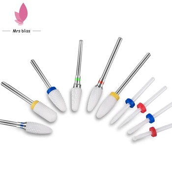 

Ceramic Nail Drill Bit , Milling Cutter For Mill Manicure Machine Set , Cutter For Pedicure Electric Nail Files Nail Drill Bits