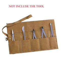 Sac de rangement bonsaï, sac en rouleau, pince d'outils de réparation de jardin, ciseaux, ensemble d'outils en cuir véritable, sacs de rangement 