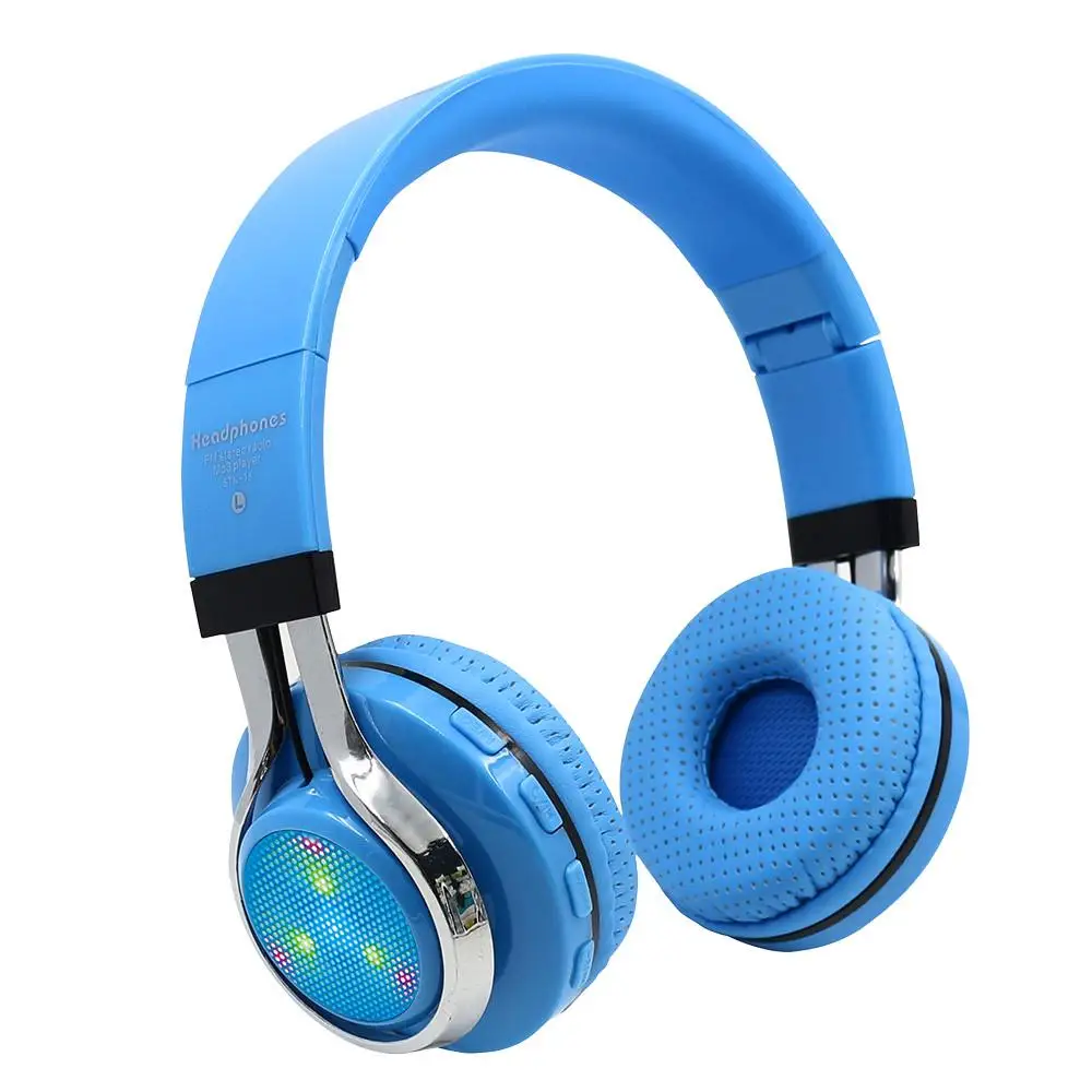 Bluetooth беспроводные наушники Модная Портативная гарнитура Hifi качество звука светодиодный свет наушники для телефонов