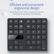 Aliexpress - 2.4GHz Wireless Keyboard 35-key Multimedia Rechargeable Keypad Portable Digital Numeric Keypad USB interface For IOS Windows