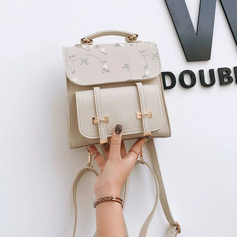 Новый список летний небольшой рюкзак с цветочной вышивкой 2020 корейский