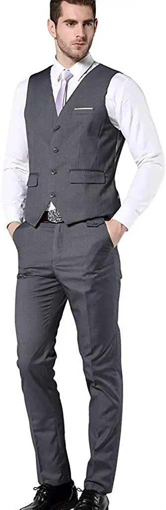 Elegant Men&rsquo;s One Button Slim Fit Red 4 Piece Dress Suits Prom Dresses Suit Set(Jacket+Pants+Tie+Vest)