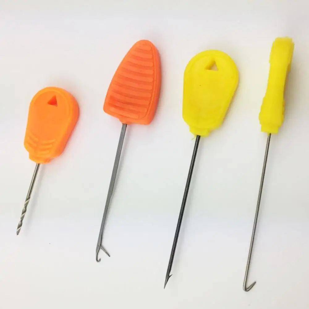 4 шт. иглы для приманок для ловли карпа Boilies Pop Up кукурузные инструменты для изготовления волос Сращивание иглы сверла Leadcore линия инструмент