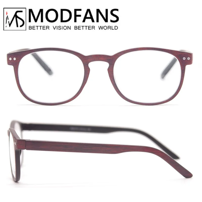 Stylish Wood-Look Frame Reading Sunglasses with Lightweight Spring Hinges