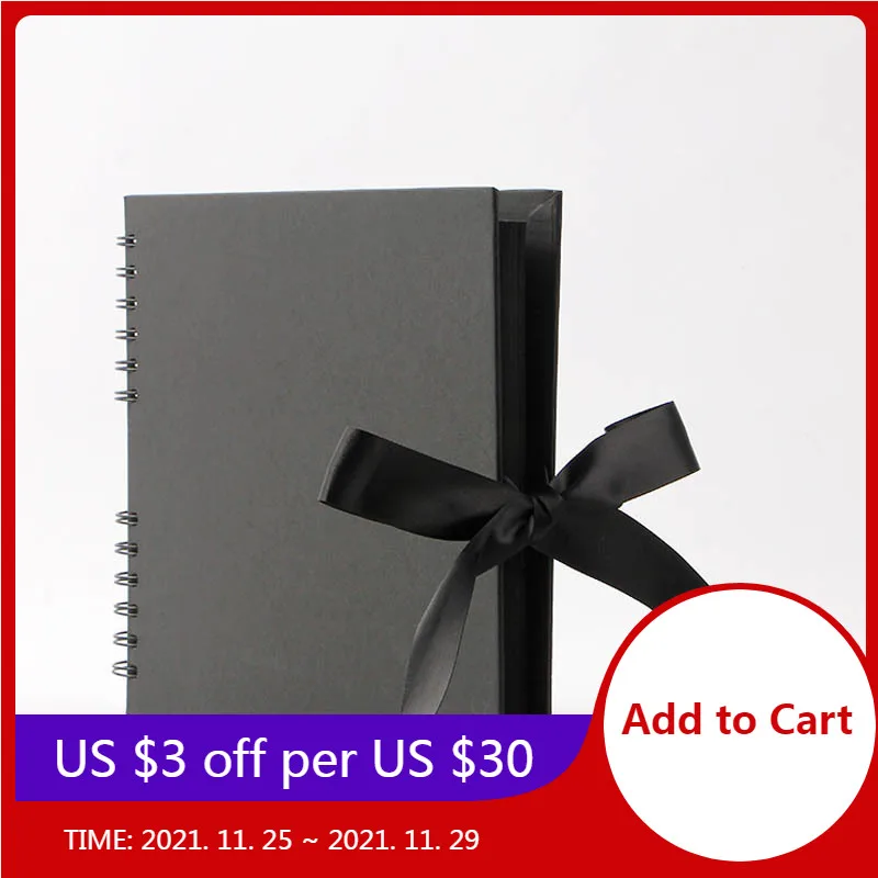 Kraft Paper Diy Photo Album Valentines Celebration Wedding Feast Guest Book Travel Commemorative 40 Pages | Дом и сад