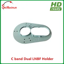 Алюминиевый C Band двойной держатель LNB может установить 2 шт C band LNBF