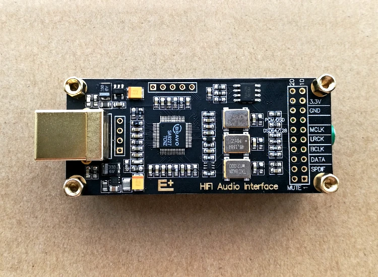 SA9227+ ES9038Q2M готовая Плата декодера стандарта HI-FI Лихорадка звуковая карта с интерфейсом USB конвертер комплект поддерживает DSD