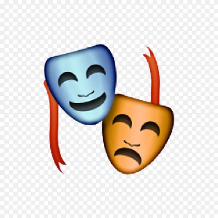 表情符号电影剧院表演艺术面具-美术