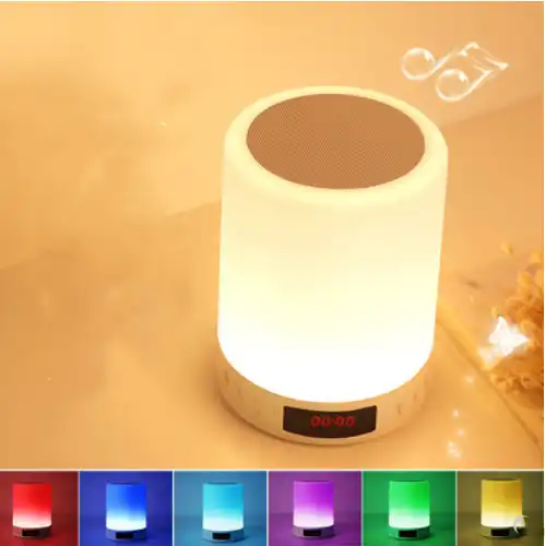 smart alarm lamp with speaker