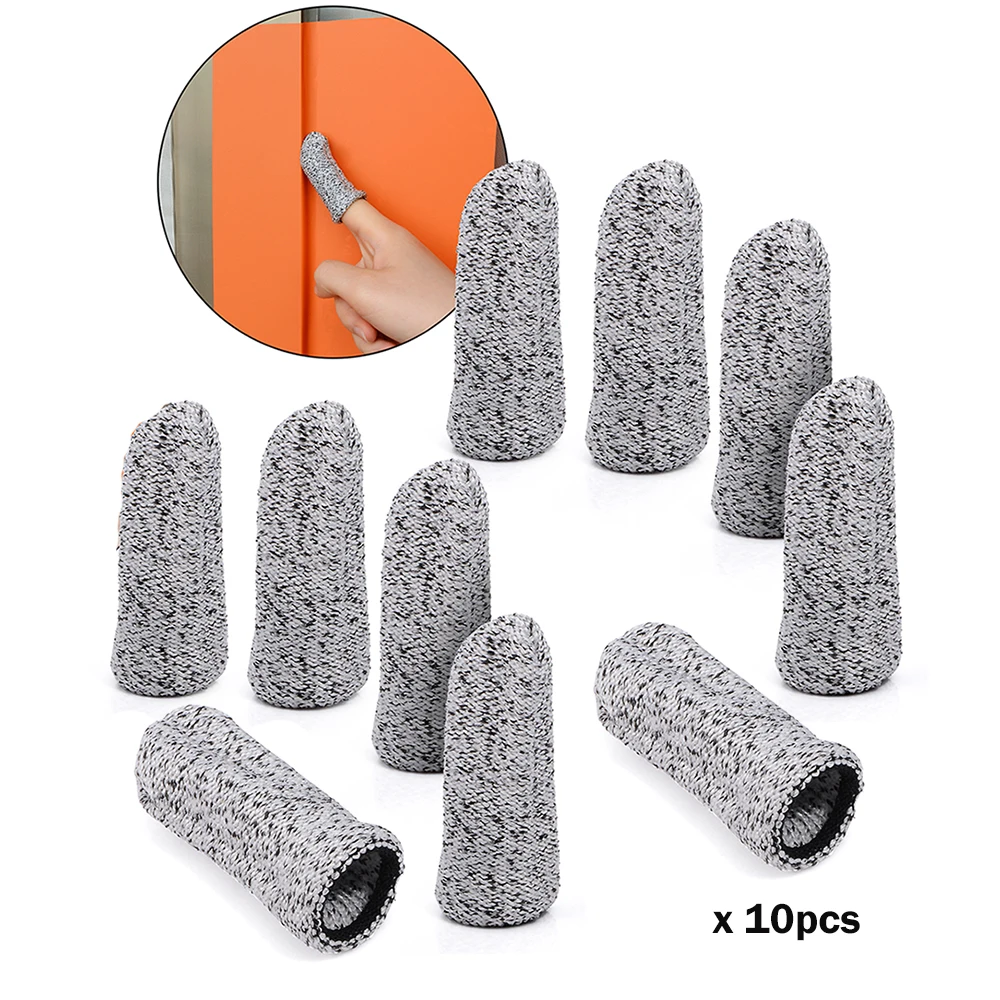 

EHDIS 10PCS Professional Vinyl Car Wrap Finger Gloves Sleeve Wrapping Tool Window Tint Film Install Work Finger Protector Covers