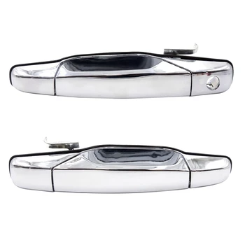 

2Pcs for Chevrolet SILVERADO 07-13 Door Handle Front Left and Right Outside Chrome Door Handle Set 25960526 15915150