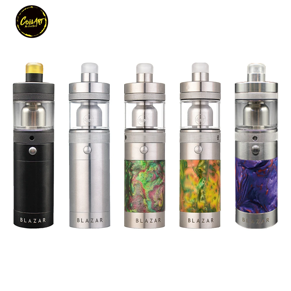 

Original CoilART Blazar MTL Kit resin mech mod with 4ml tank vape fit 18350 battery Electronic Cigarette high quality gift