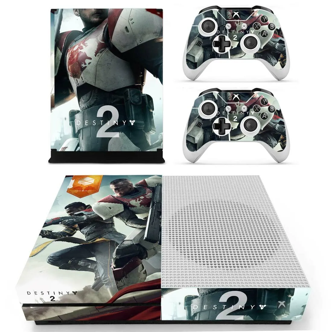 Наклейка s Destiny 2 для Xbox One S кожа Виниловая наклейка Pegatina Adesivos для Xbox one тонкая консоль и два контроллера