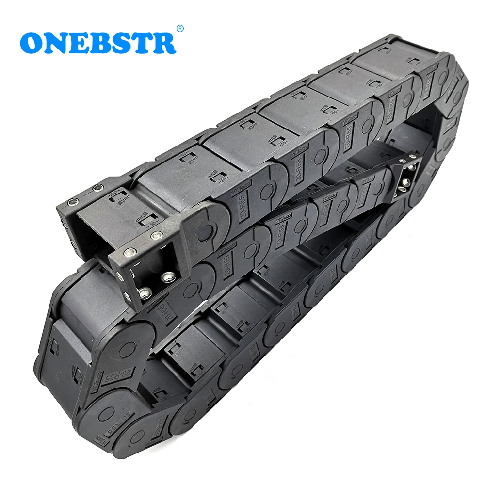 트랜스미싱 체인 와이어 캐리어 케이블 1 미터 20x38mm, CNC 라우터 공작 기계 양쪽에서 열림, 무료 배송
