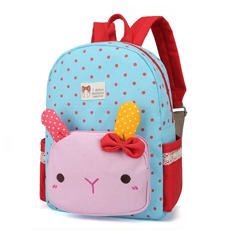 Милый школьный рюкзак с мультяшным кроликом для малышей детский защитой от