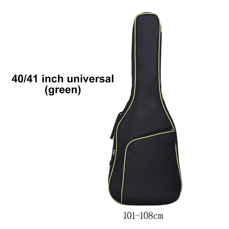 40-41inch green 38/39/40/41 дюймов полностью проложенный Водонепроницаемый гитарный чехол Чехол Мягкий музыка Акустическая классическая сумка ткань Оксфорд гитара Музыкальные - Цвет: 40-41inch green