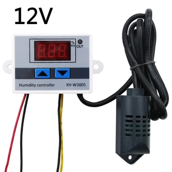 

12-220V Digital Humidity Controller Control Switch Hygrostat Hygrometer Sensor