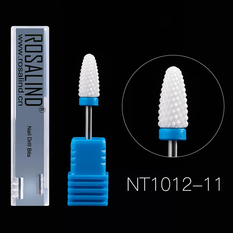NT1012-11 ROSALIND керамический шлифовальный головной Бур для ногтей Rmove Arcylic поли гель порошок для ногтей Педикюр шлифовальный аппарат инструмент для ногтей - Цвет: NT1012-11