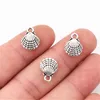 20pcs Charms double sided shell 13x10mm Antique Making pendant fit,Vintage Tibetan Silver Plated ,DIY bracelet necklace ► Photo 2/2