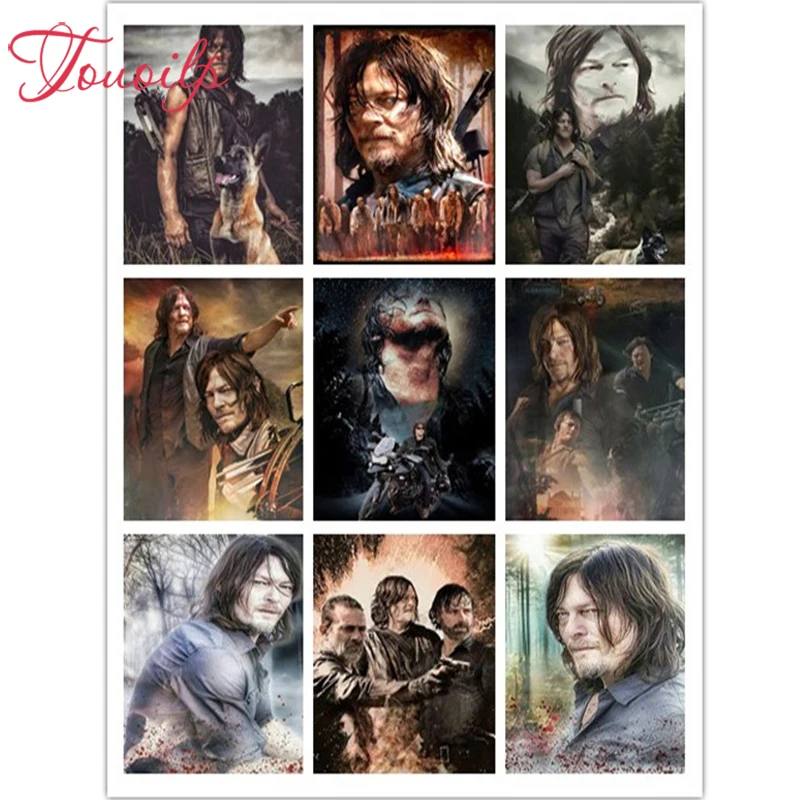 TOUOILP diy Алмазная вышивка полная дрель The Walking Dead Алмазная картина вышивка крестиком Футбол День рождения украшения Дети