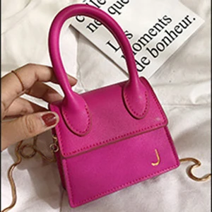 Роскошные Мини J сумки брендовые кошельки сумки женские дизайнерские маленькие сумки через плечо женские сумки с крокодиловым узором - Цвет: 1175 Hot Pink