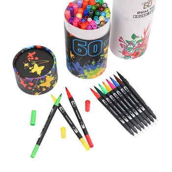 

60PCS Colors Fineliner Drawing for bullet Journal Art Markers Pen Felt Painter Calligraphy Lettering Colouring Pens Set