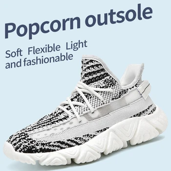 

2020 Spring Flyknit Coconut Shoes 350 Starry Reflective Real Explosive Angel Chameleon Men and Women Running Sneakers White