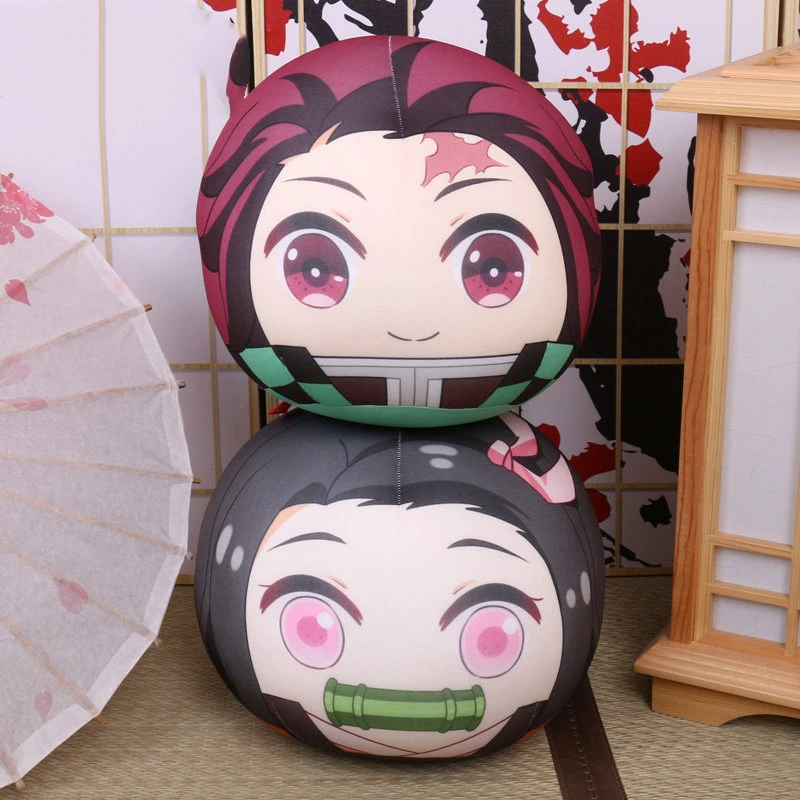 Demon Slayer: Kimetsu no Yaiba Kamado Nezuko Tanjirou косплей мягкая подушка мультяшная плюшевая игрушка кукла подарок