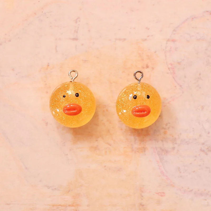 Мультфильм цыпленок с крюком амулеты для слизи DIY полимерный наполнитель дополнение клейкие аксессуары игрушки Lizun моделирование комплект глины для детей