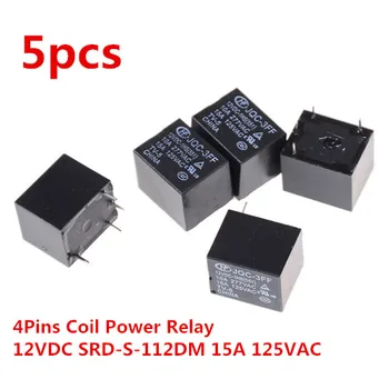 

5Pcs/lot SRD-S-112DM 15A 125VAC 4Pins Coil Power Relay 12V DC Mini Power Relays Wholesale