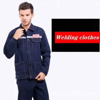 

Workwear Suits Coveralls for Men Women Work Clothing Sets Denim Jackets And Pants Factory Labor Clothes Workers Uniforms
