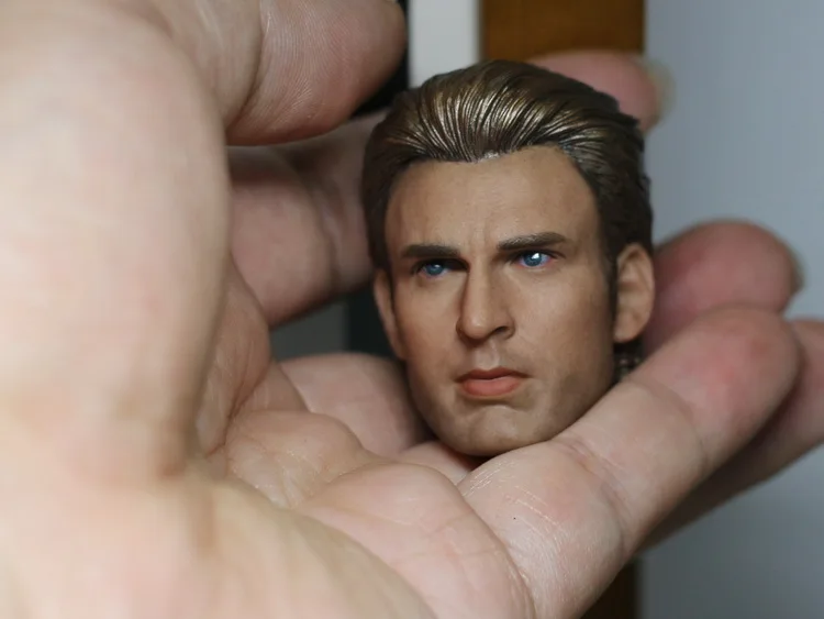 1/6 фигурка куклы аксессуары Steve Rogers Капитан Америка голова Лепка для 1" фигурка куклы. Не включает тело и другие A0513