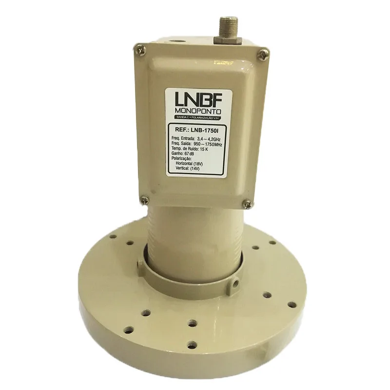 

Universallnb Lnb C Band Single Output Smart Lnbf L.O.frequency 5150MHz Waterproof High Gain Low Noise 0.1dB on the 240cm Antenna