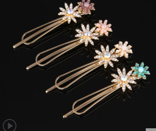 

Hairpin side hairpin female headdress hairpin one word clip simple clip sweet