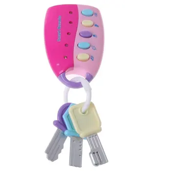 

Baby Musical Flash Key Toy Anti-theft Lock Colorful Smart Remote Car Key Model Educational Toys For Children Gifts