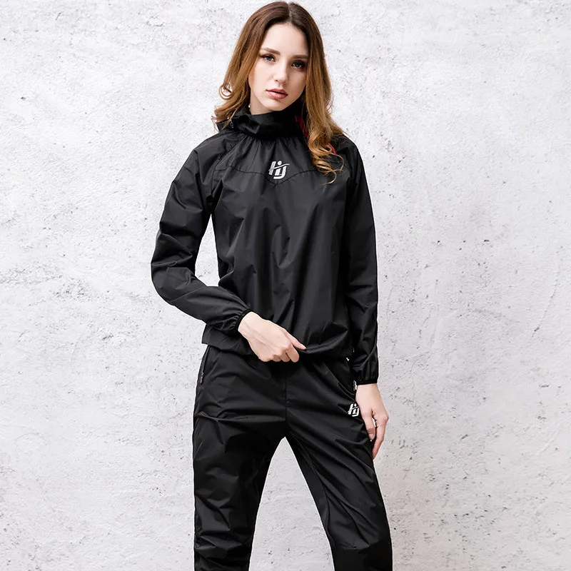 Women Solid Black Спортивная одежда милый спортивный костюм похудение спортивные костюмы для мужчин и женщин наборы для бега спортивная одежда спортивный костюм тренировочная одежда - Цвет: Women Solid Black