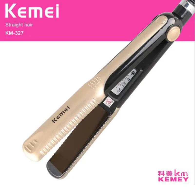 

kemei electric hair straightener KM-327 Hair Styler Electric straightener straight iron electric straight hair tool