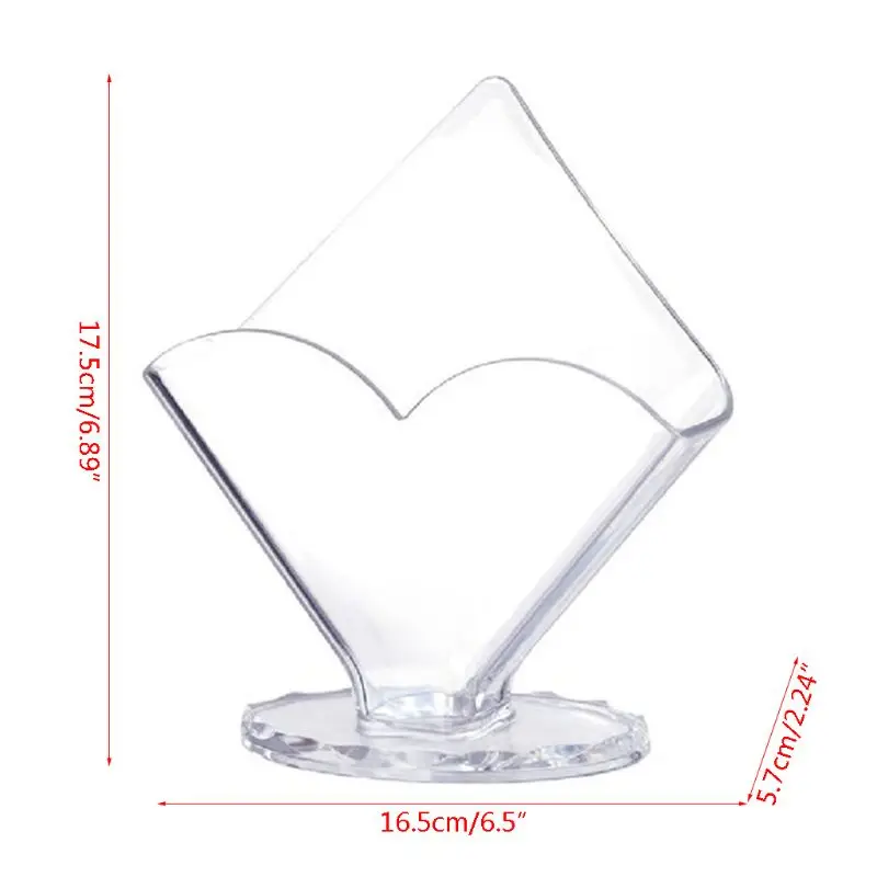 Clear Acrylic Napkin Holder Paper Serviette Dispenser Decorative Tissue Rack Box for Home Bar Hotel Dining Table Kitchen Counter